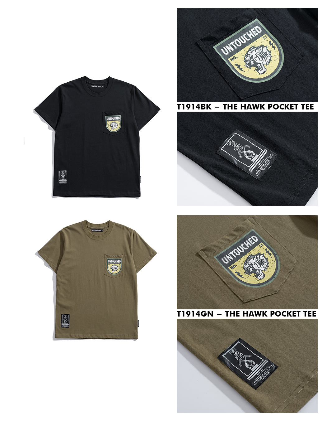 T1914BK | THE TIGER | POCKET TEE