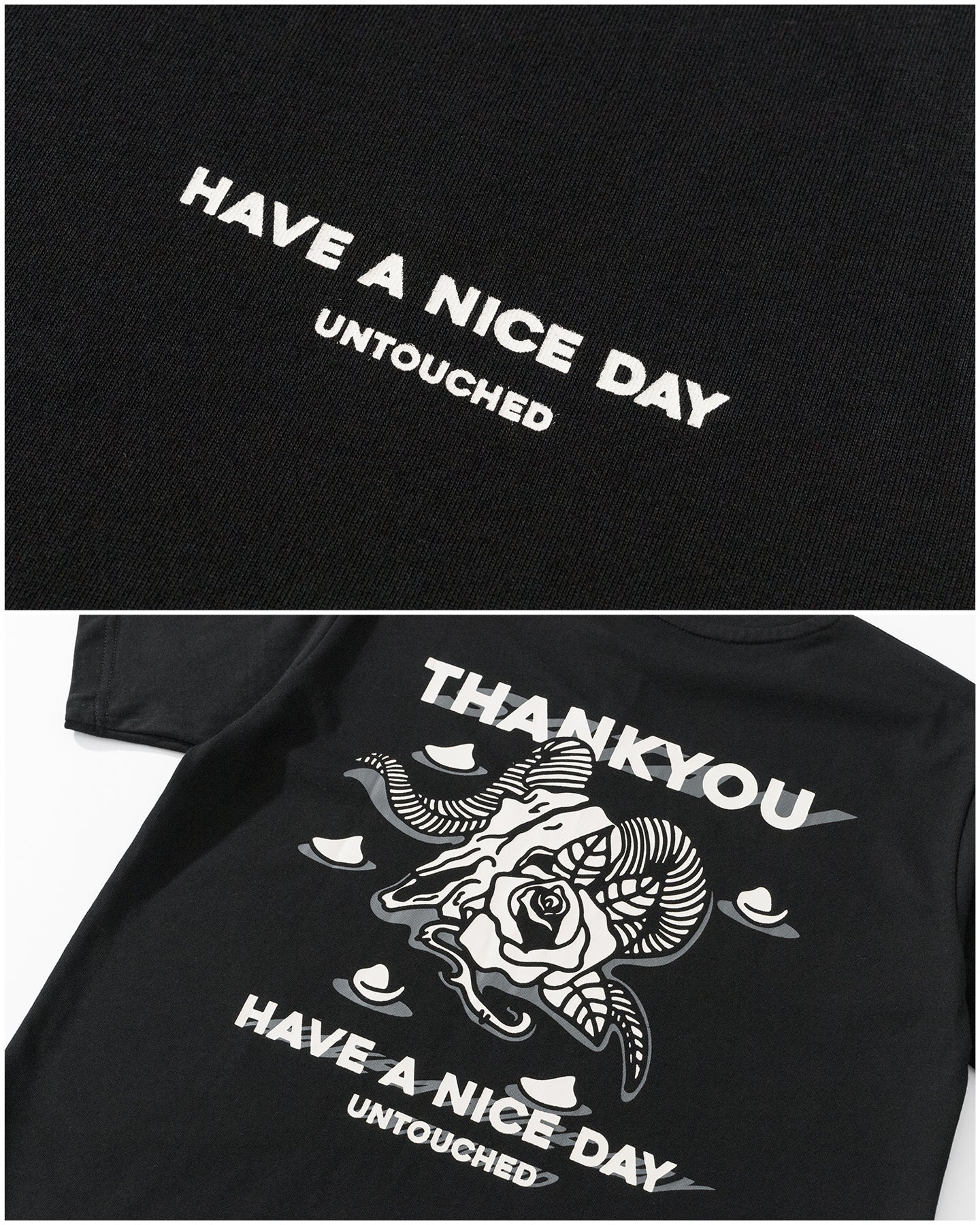 T2008BK | THANK YOU SATAN-TEE-UNTOUCHED UNITED