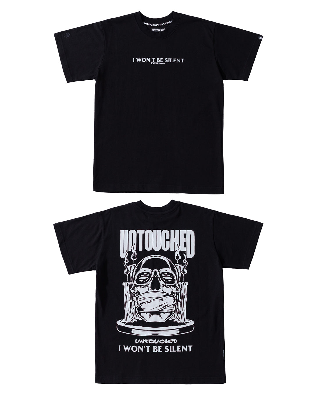T2015BK | I WON'T BE SILENT-TEE-UNTOUCHED UNITED