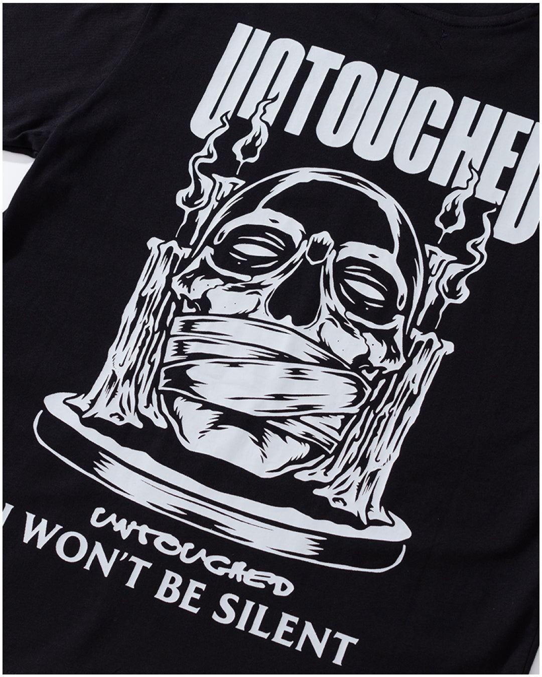 T2015BK | I WON'T BE SILENT-TEE-UNTOUCHED UNITED