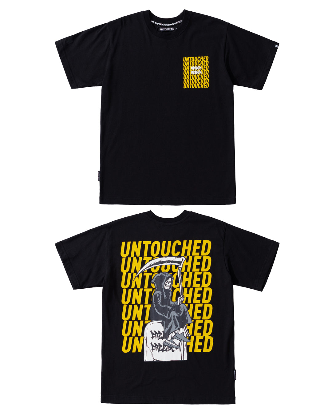 T2016BK | GRIM REAPER - FREEDOM-TEE-UNTOUCHED UNITED
