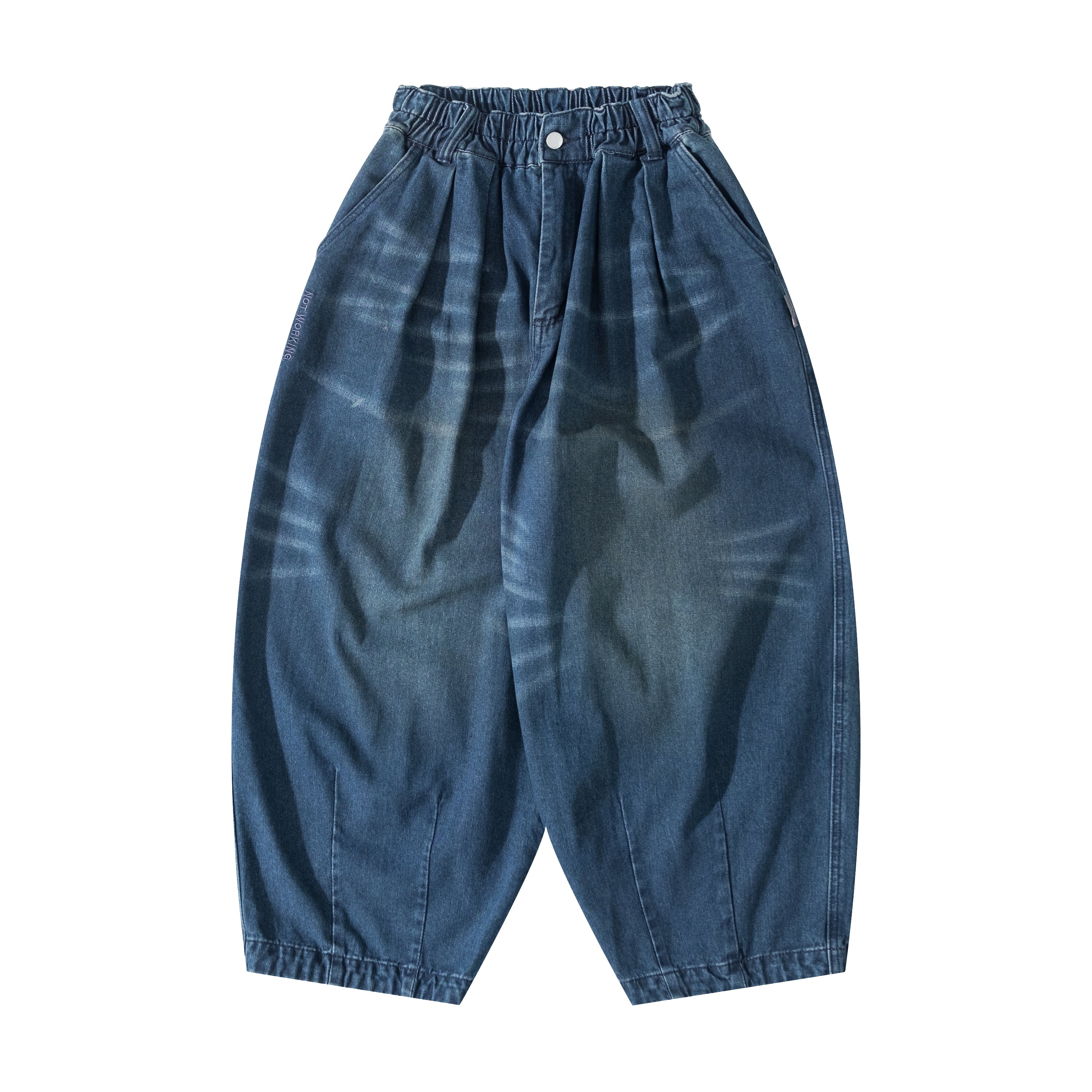 NOT WORKING I / NW088 / NOT WORKING WASHED DENIM PANTS v1