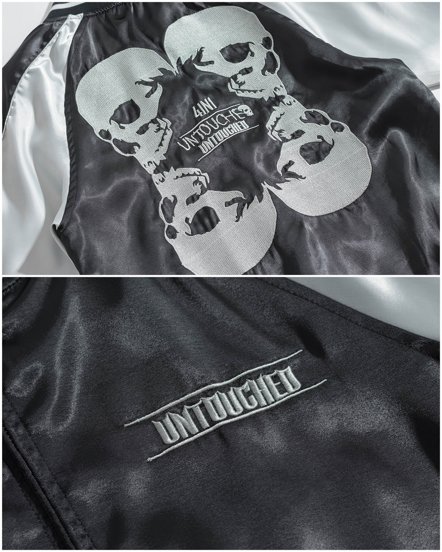 UT108BK | 4IN1 SKULL-JACKET-UNTOUCHED UNITED