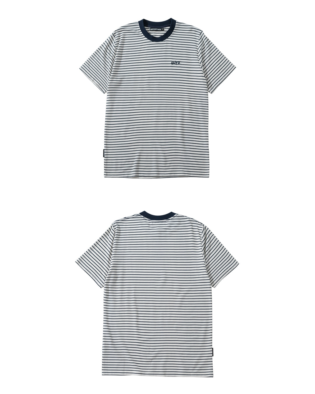 UT082WH | STRIPE TEE-TEE-UNTOUCHED UNITED