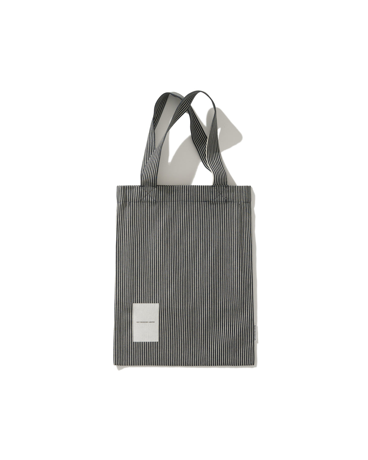 NOT WORKING NW702 VERTICAL TOTE BAG 黑白間條色 正面