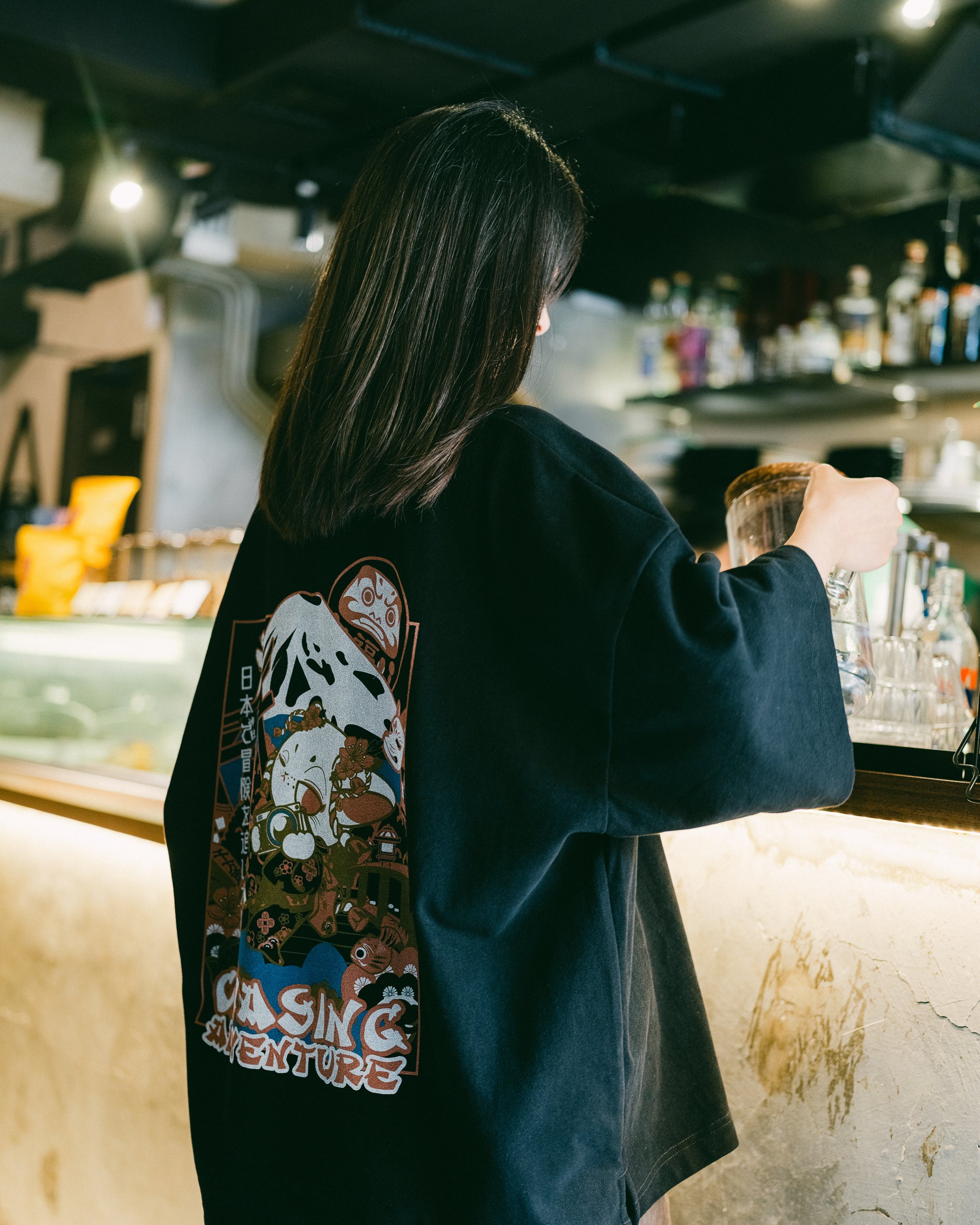 NOT WORKING X MITTSU KUMI / NWC002BK / SUPRE OVERSIZE TEE