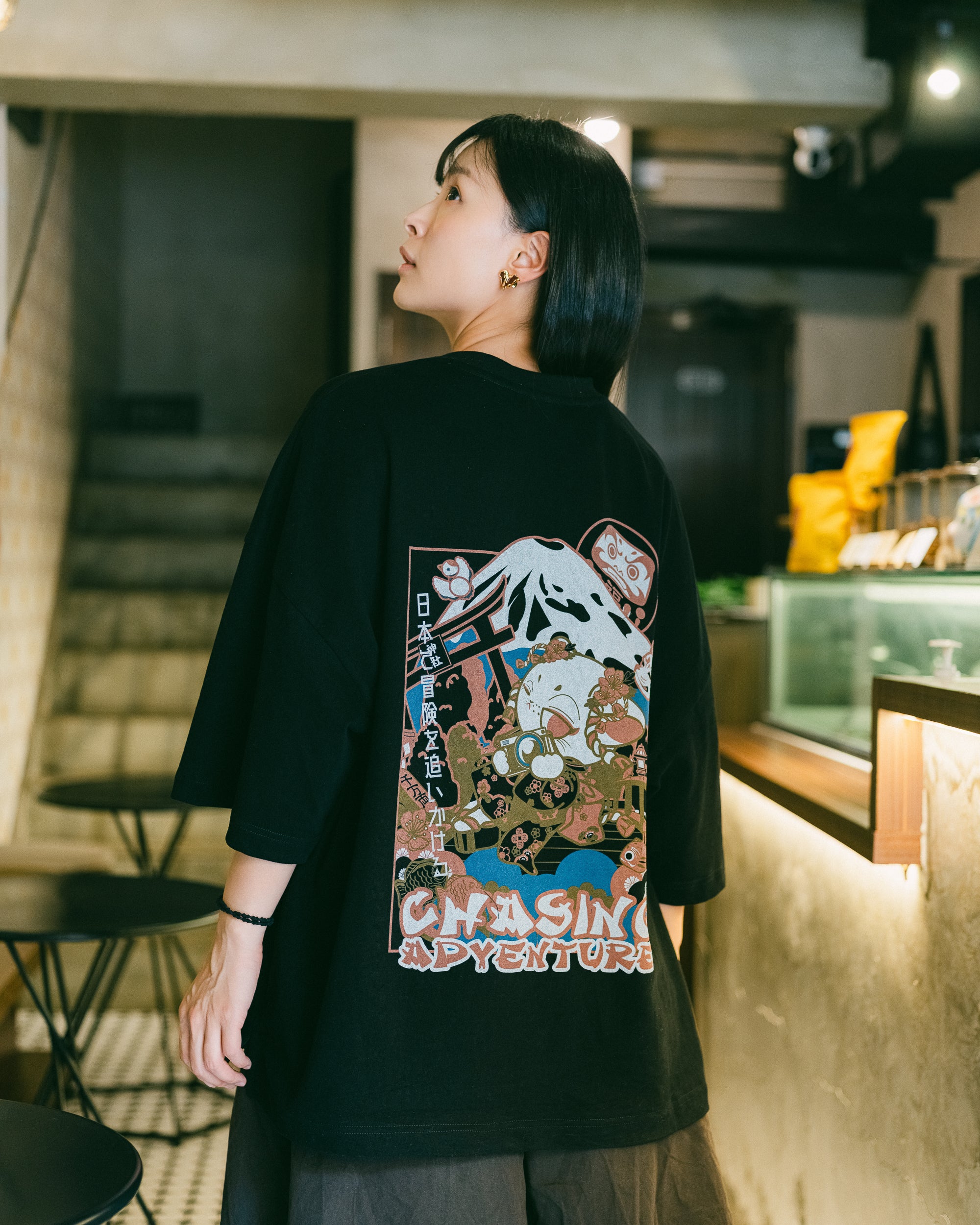 NOT WORKING X MITTSU KUMI / NWC002BK / SUPRE OVERSIZE TEE