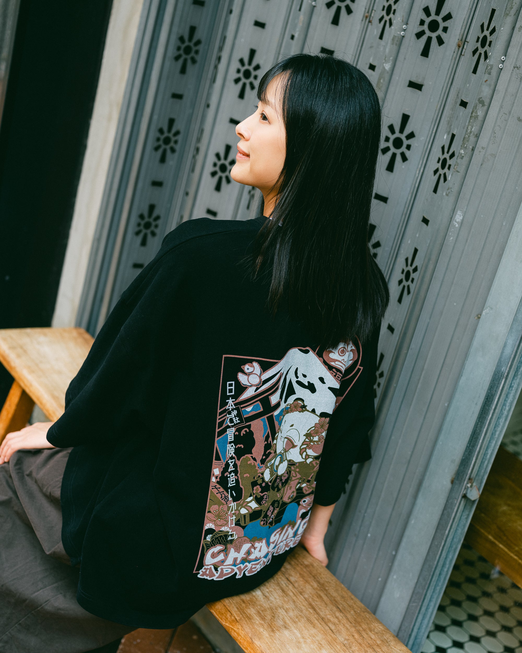 NOT WORKING X MITTSU KUMI / NWC002BK / SUPRE OVERSIZE TEE