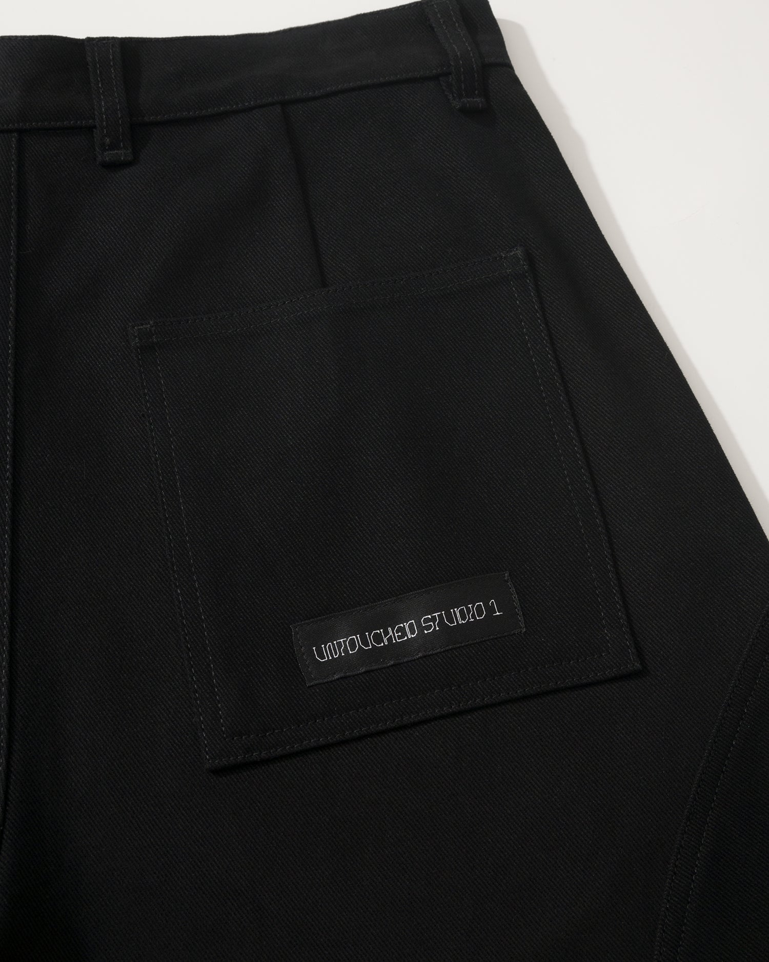 US023 - CARGO BUGGY PANTS / BLACK