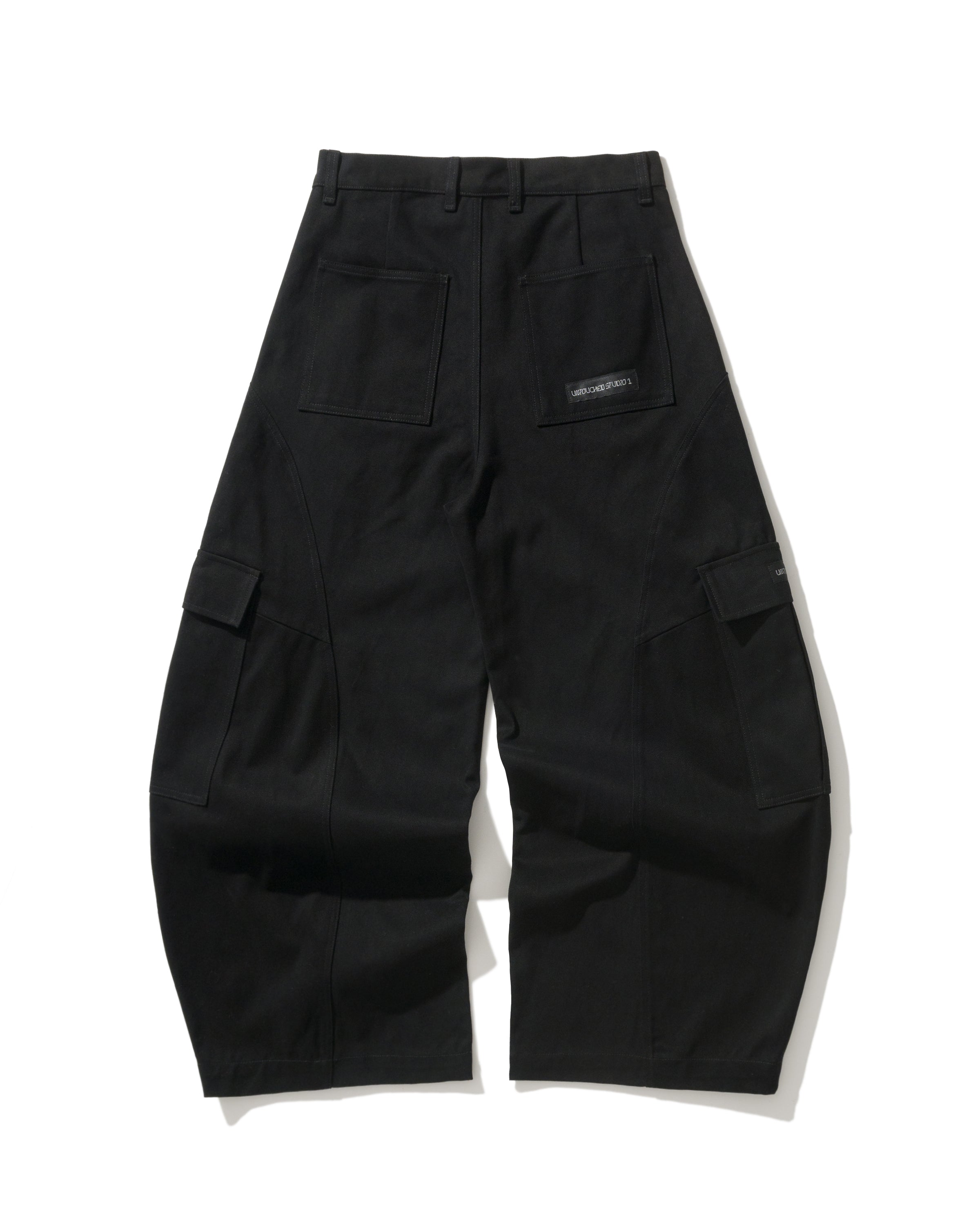 US023 - CARGO BUGGY PANTS / BLACK