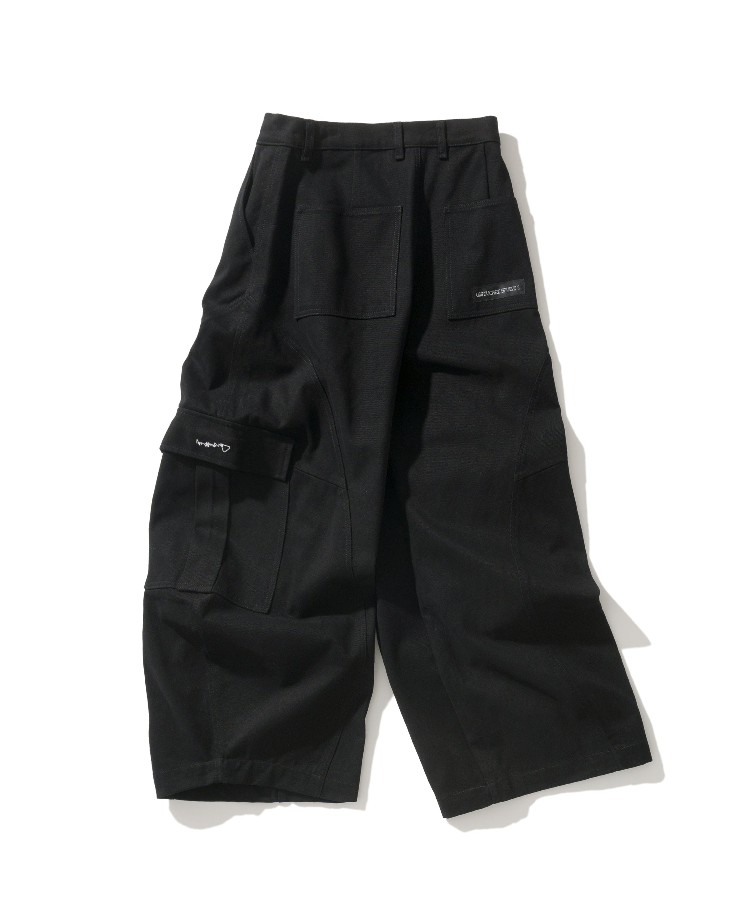 US023 - CARGO BUGGY PANTS / BLACK