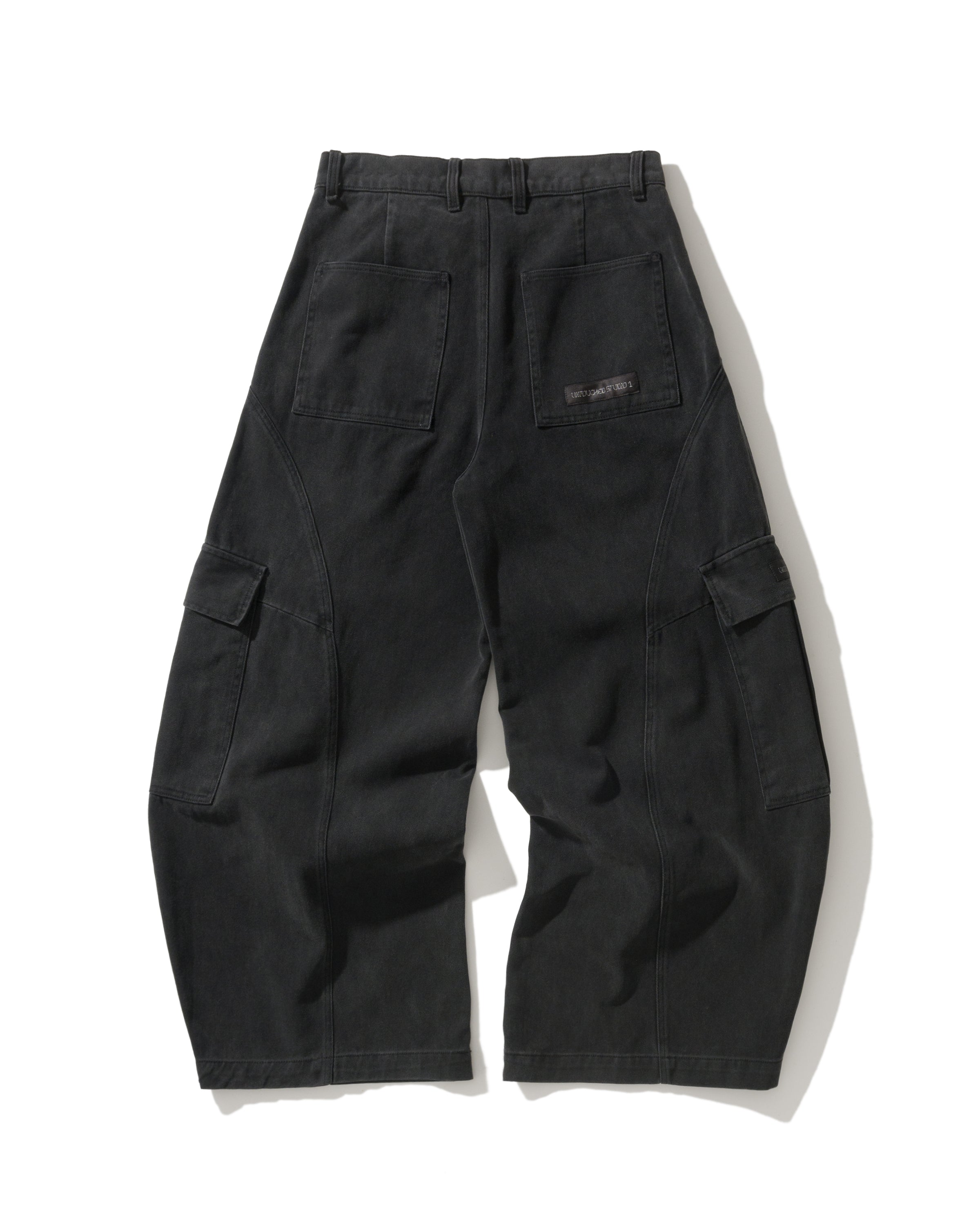 US023 - WASHED CARGO BUGGY PANTS / STONE BLACK
