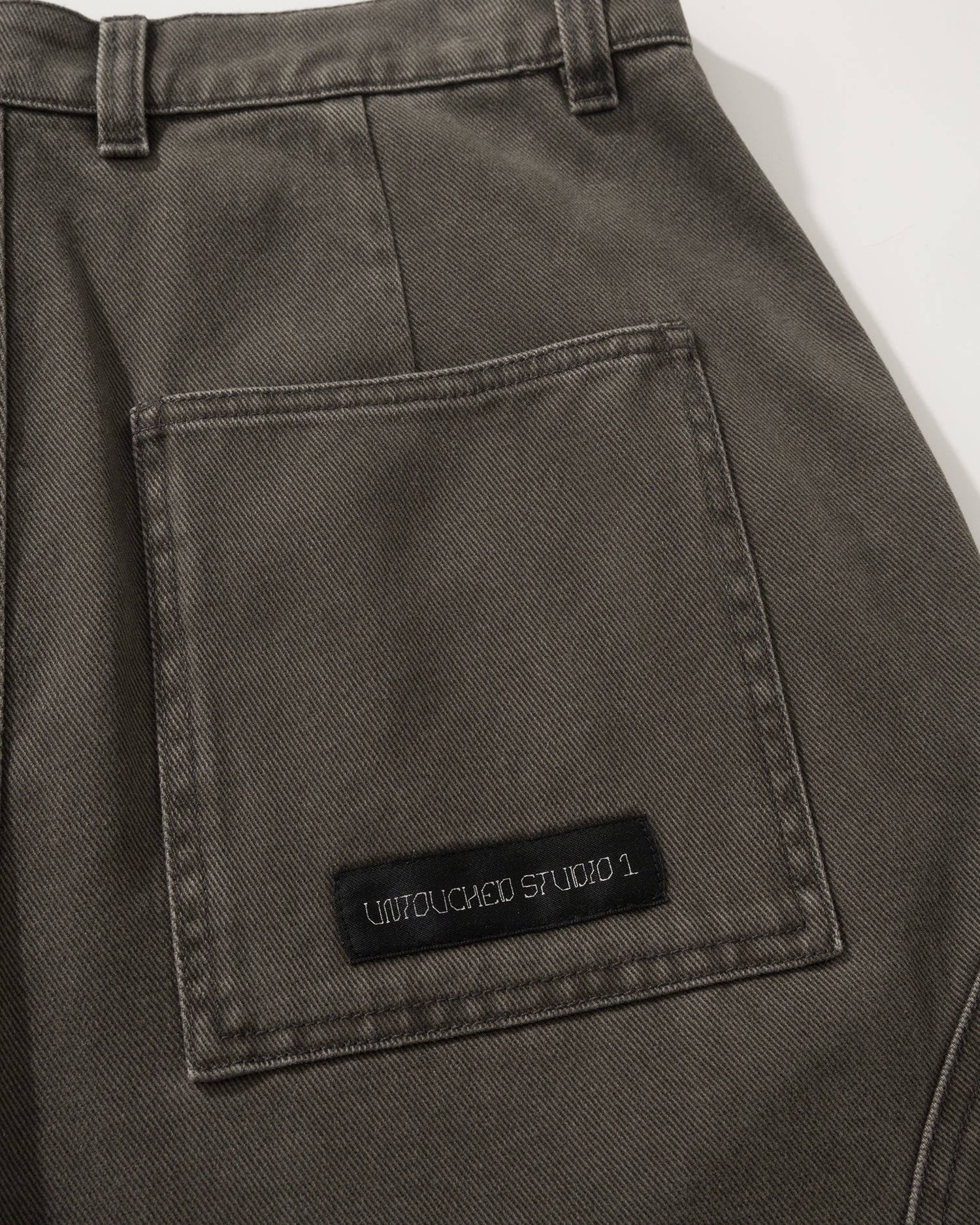 US023 - WASHED CARGO BUGGY PANTS / DARK GREY