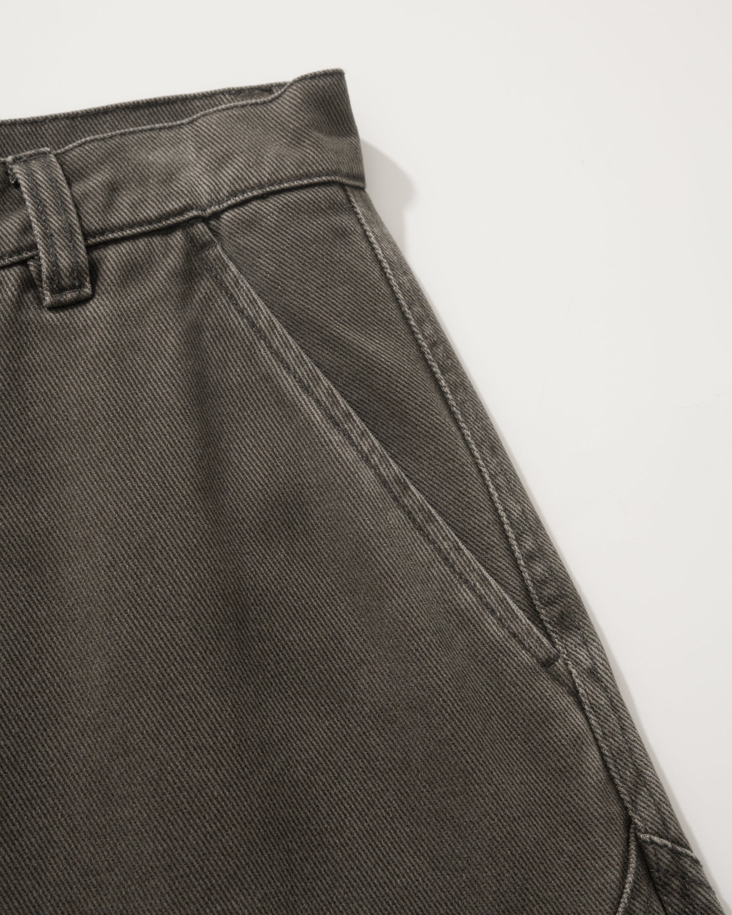 US023 - WASHED CARGO BUGGY PANTS / DARK GREY