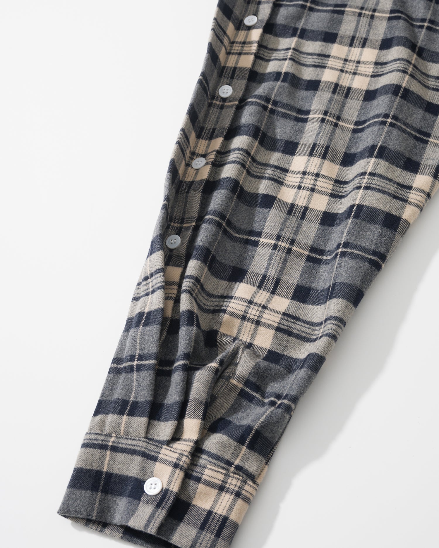US037 - HOODED OVERSIZED SHIRT JACKET / CHECKED BLUE