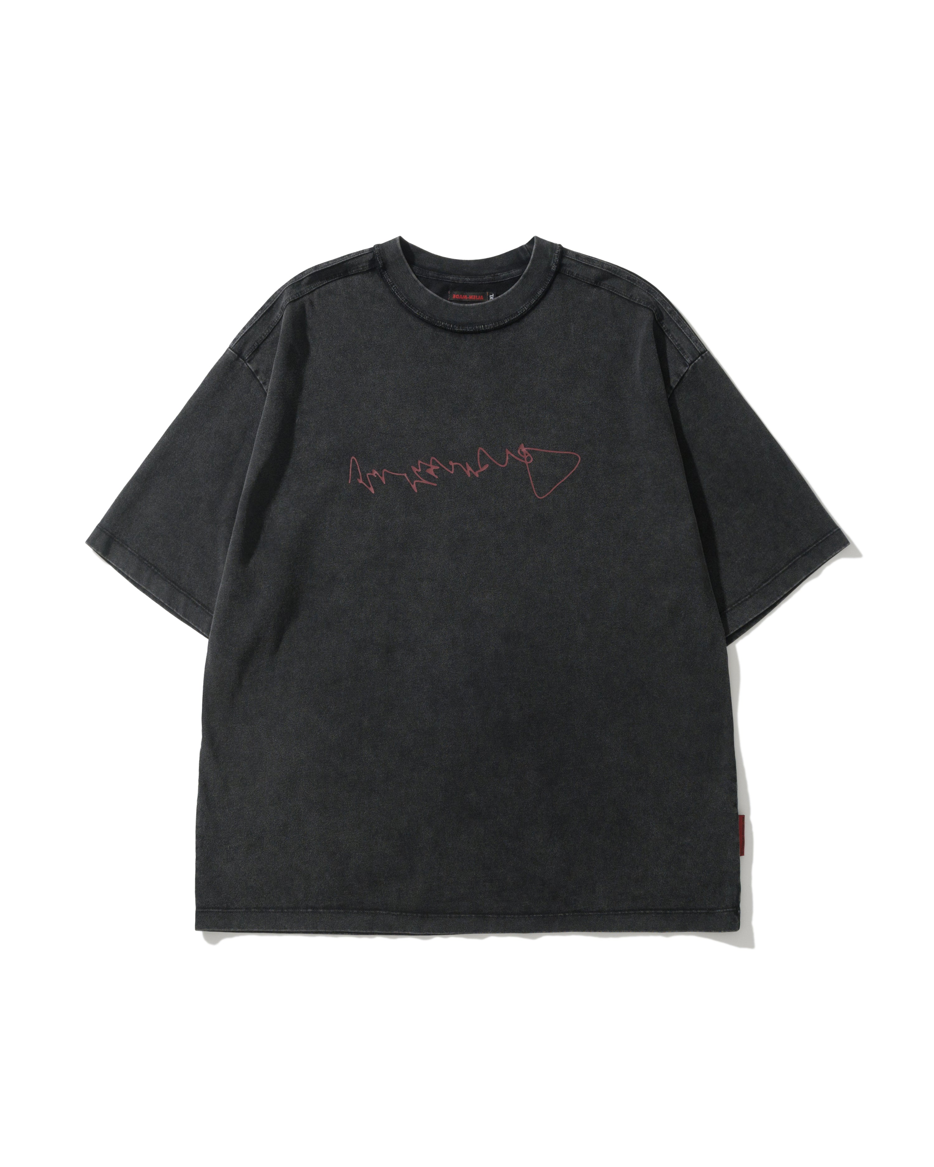 UST001 - UNAMED TEE / ACID WASH BLACK