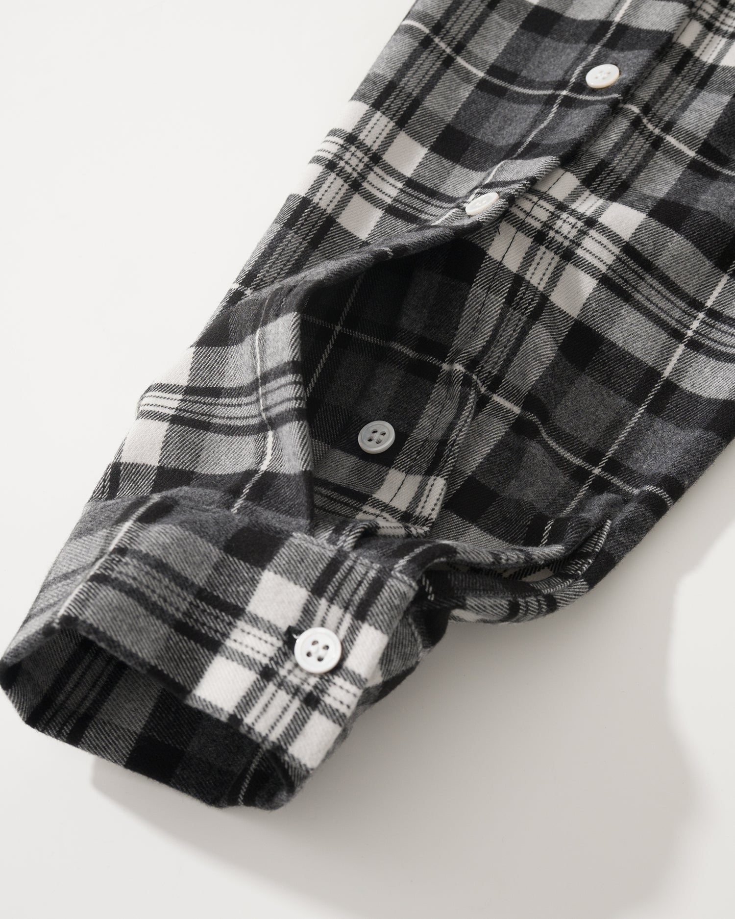 US037 - HOODED OVERSIZED SHIRT JACKET / CHECKED BLACK