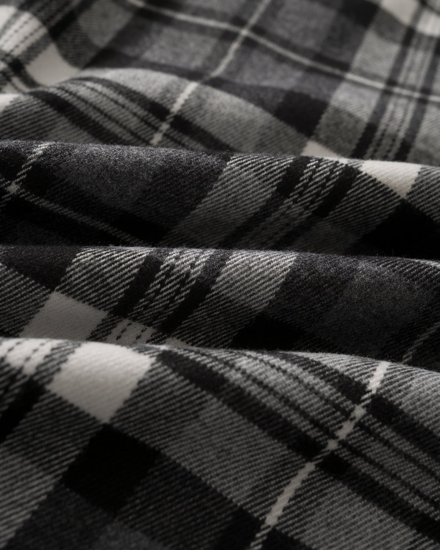 US037 - HOODED OVERSIZED SHIRT JACKET / CHECKED BLACK