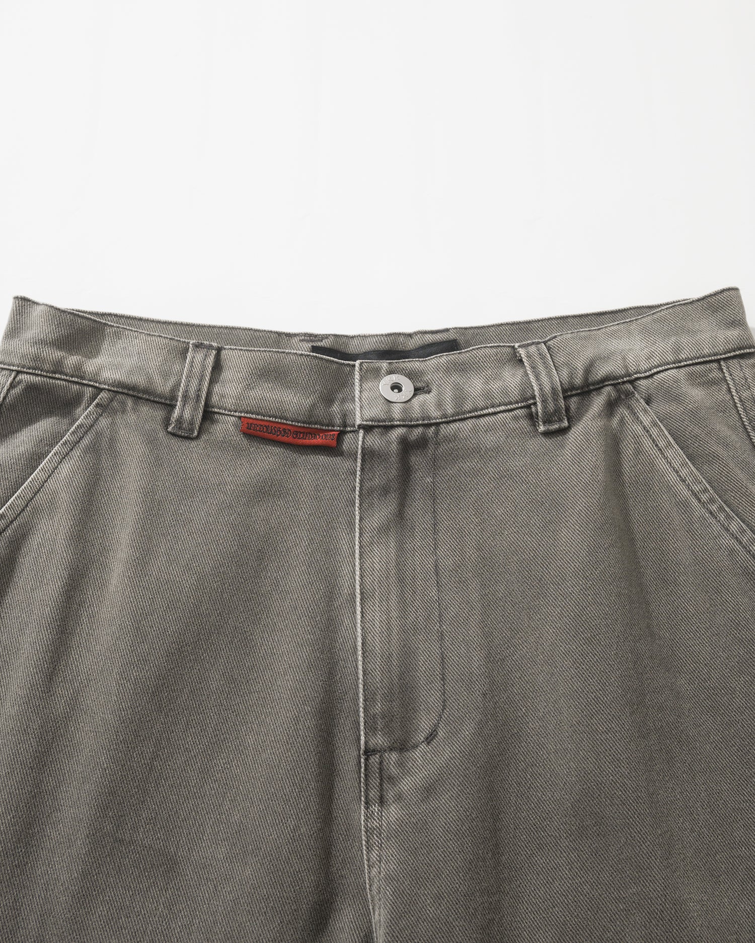 US023V2 - WAHSED CARGO BUGGY PANTS V2 / STONE GREY