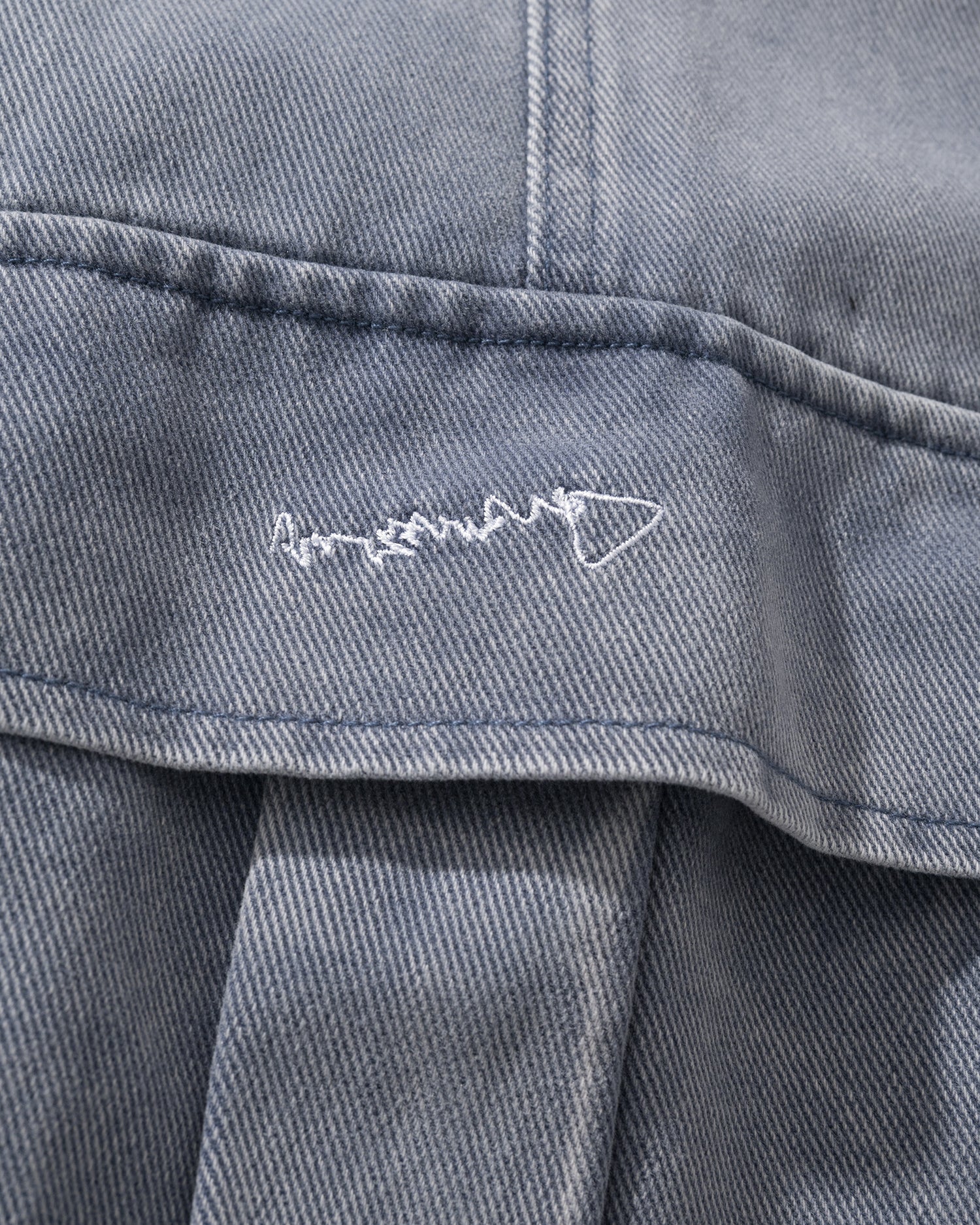 US023V2 - WAHSED CARGO BUGGY PANTS / LIGHT BLUE