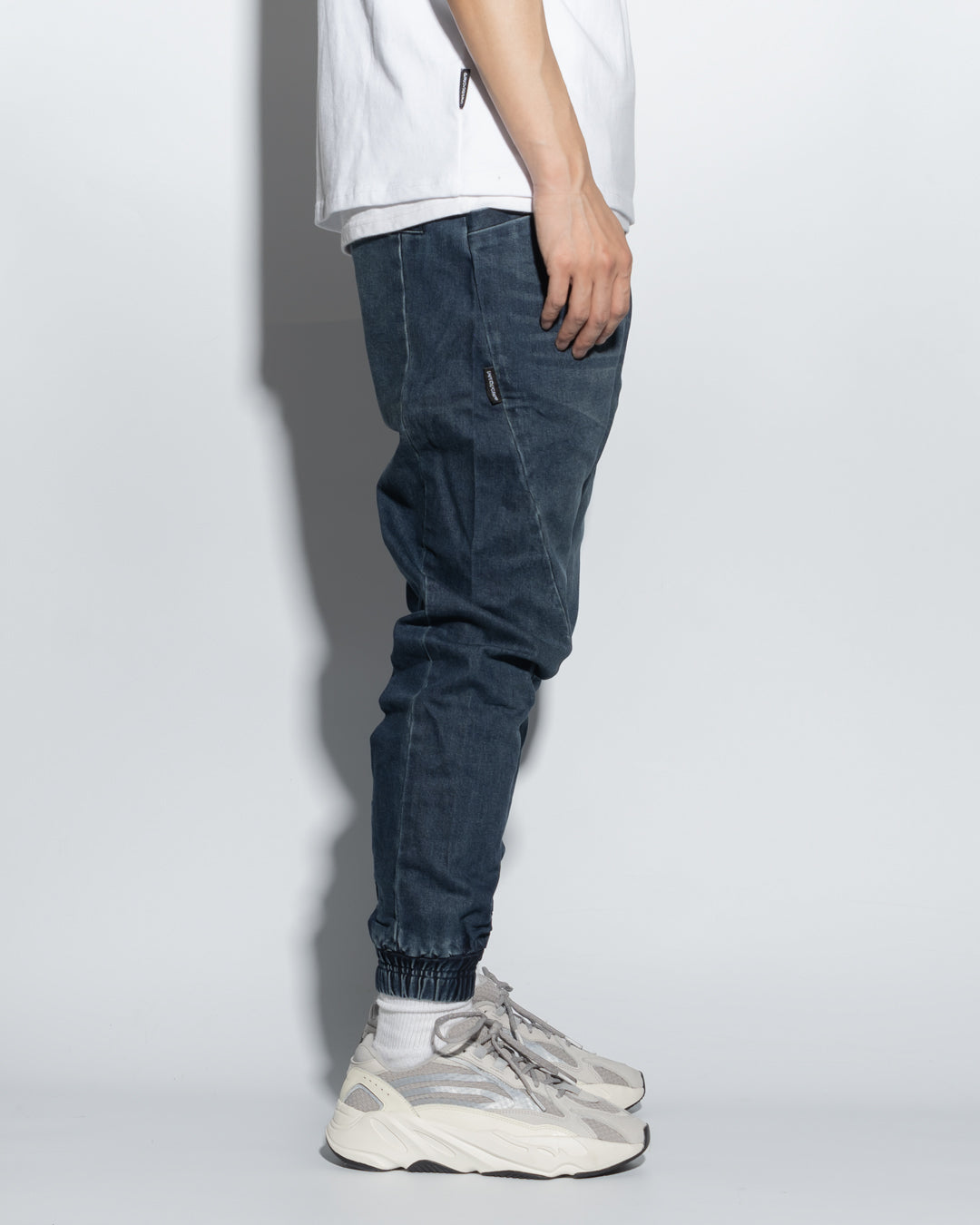 UT029NY | WASHED DENIM JOGGERS-JOGGERS-UNTOUCHED UNITED