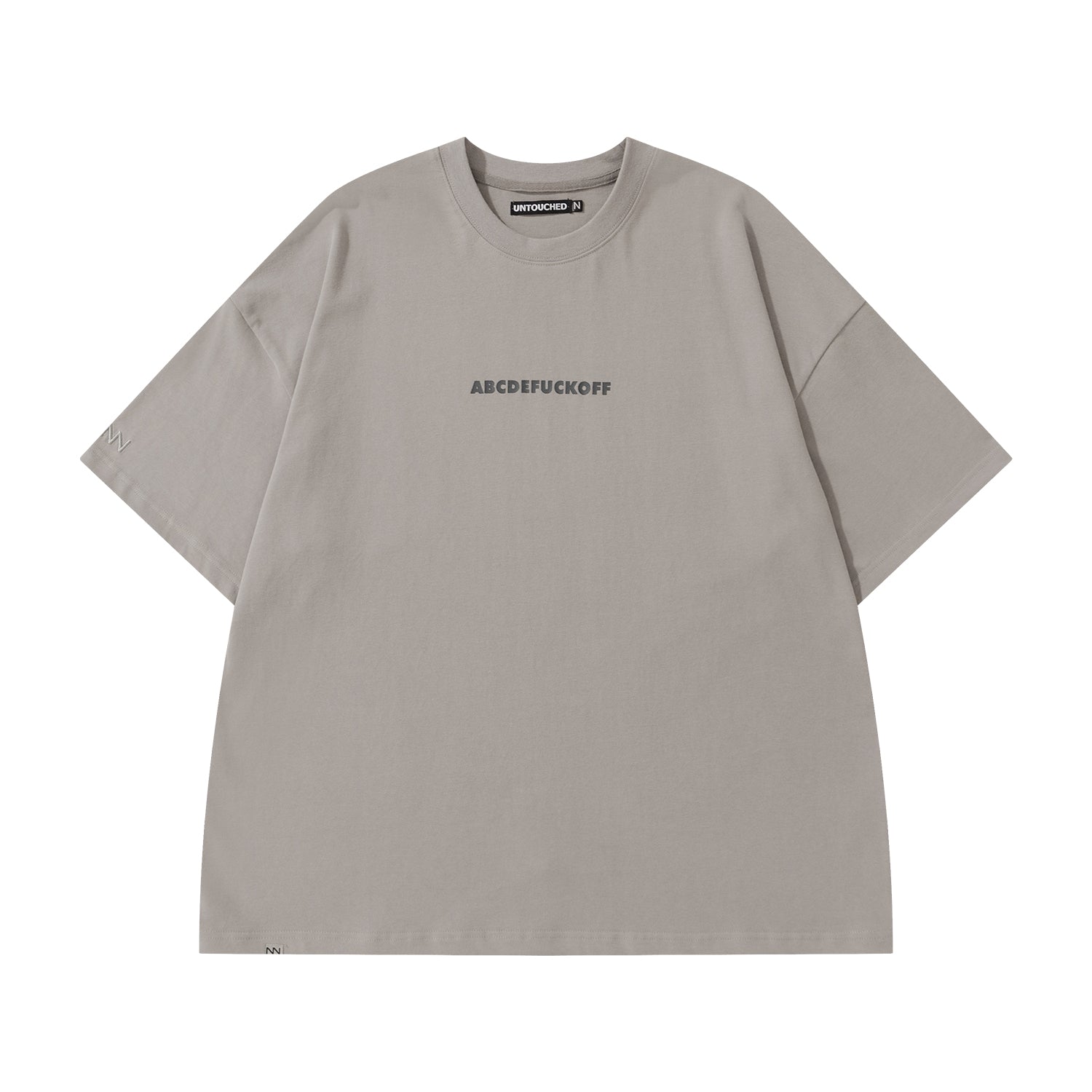NW219LG | ABCDEFUCKOFF LIGHT GREY TEE | NOT WORKING V