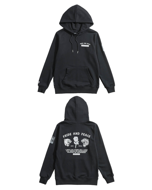HD107BK | PRIDE AND PEACE-HOODIES-UNTOUCHED UNITED