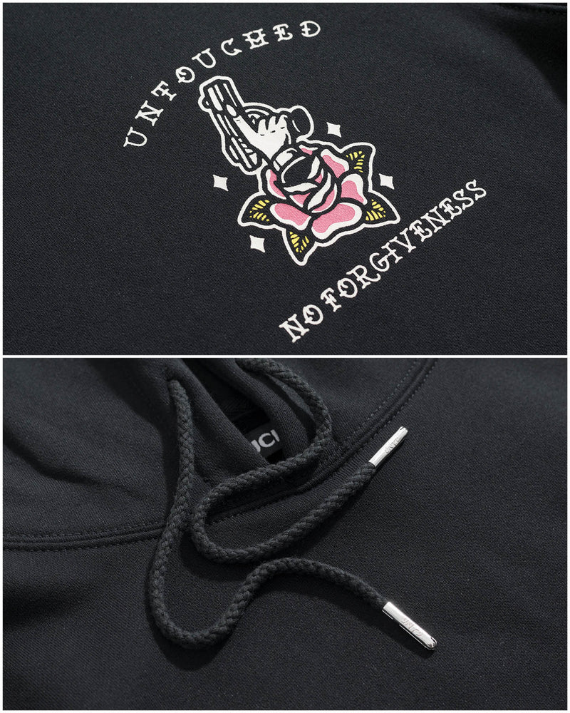HD109BK | NO FORGIVENESS | THE UNDERGROUNDS-HOODIES-UNTOUCHED UNITED
