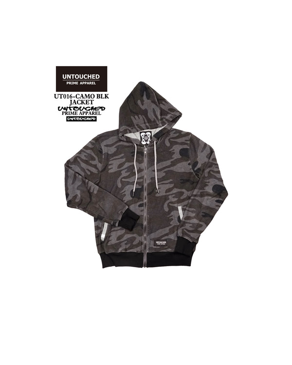 UT016GY | PRIME APPAREL CAMO JACKET-JACKET-UNTOUCHED UNITED
