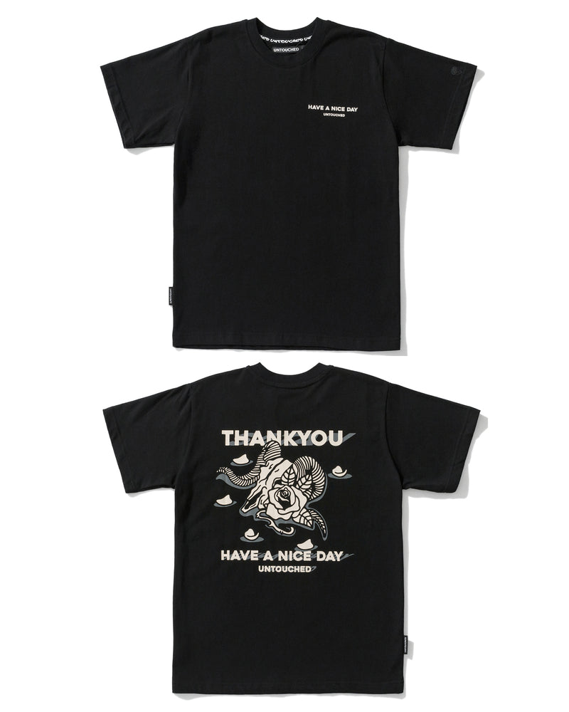 T2008BK | THANK YOU SATAN-TEE-UNTOUCHED UNITED