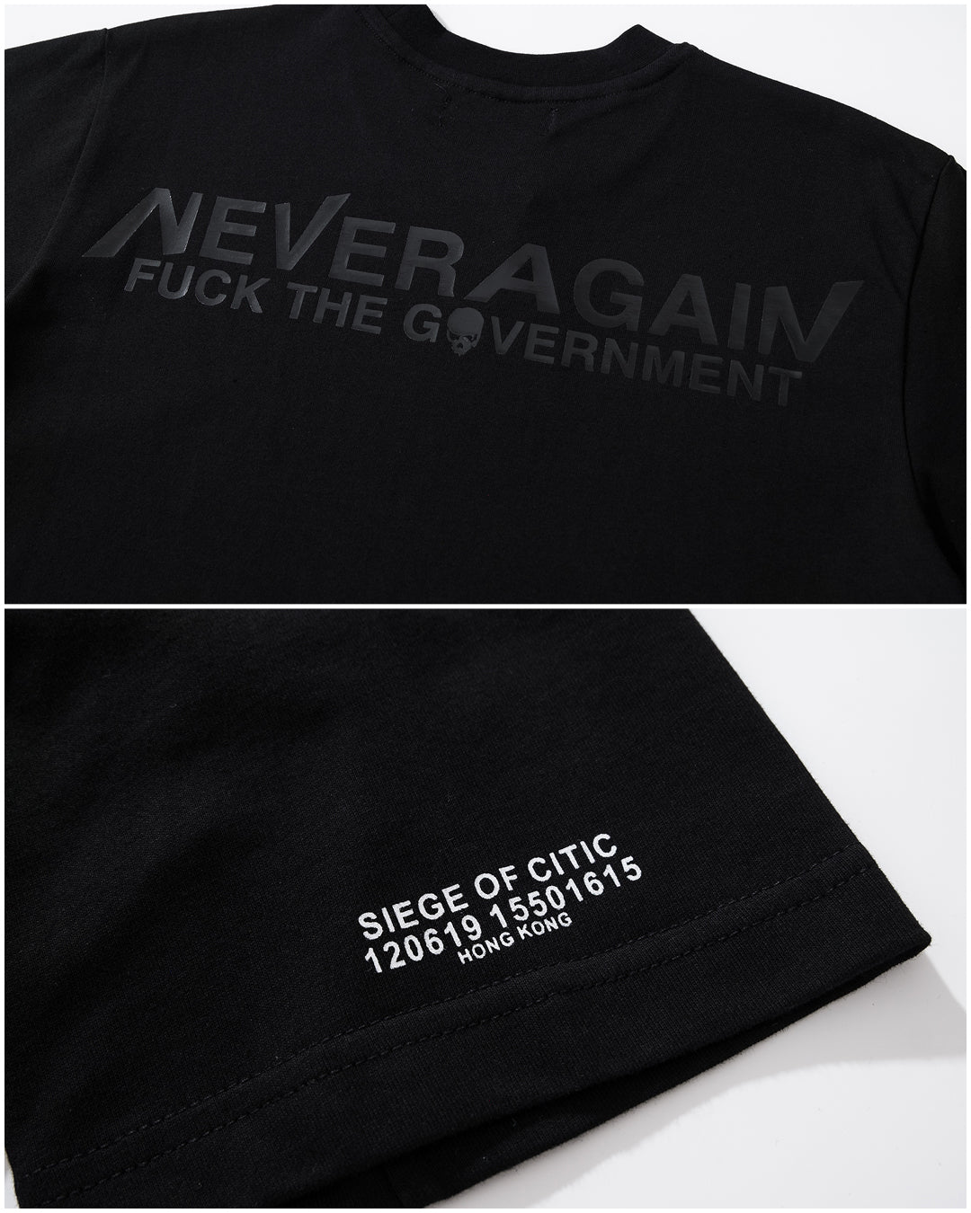 T2013BK | NEVER AGAIN-TEE-UNTOUCHED UNITED